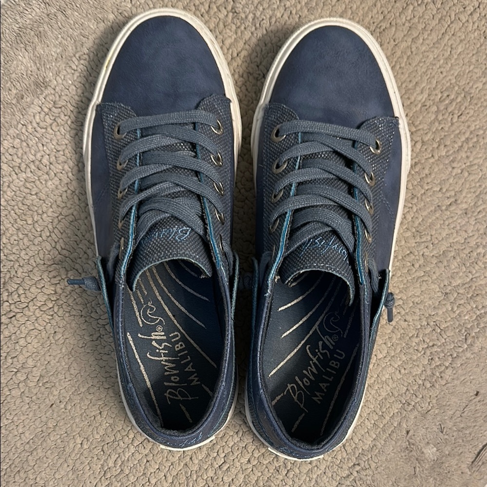 Blowfish Blue Sneakers Canvas Low-Top Design